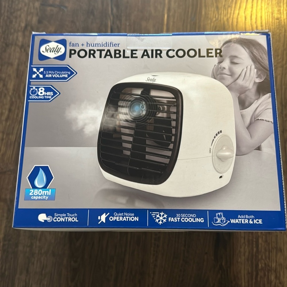 NEW Sealy fan + humidifier Portable Cooler